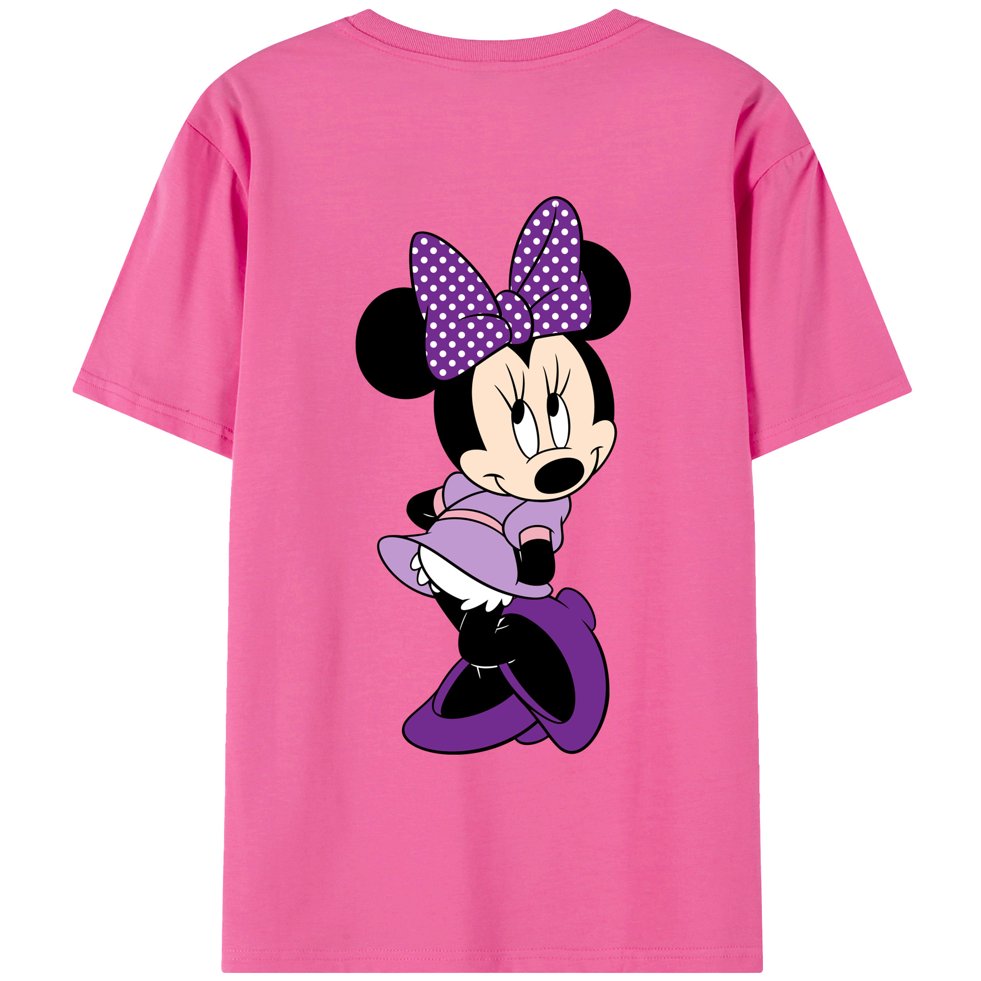 （画像用） ミッキーマウス Mickey Mouse レディース半袖Tシャツ(バックプリント)
